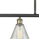 Ballston Conesus LED 48 inch Black Antique Brass Island Light Ceiling Light, Ballston