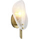 Magnolia 1 Light 5 inch Antique Brass Wall Sconce Wall Light, Inline