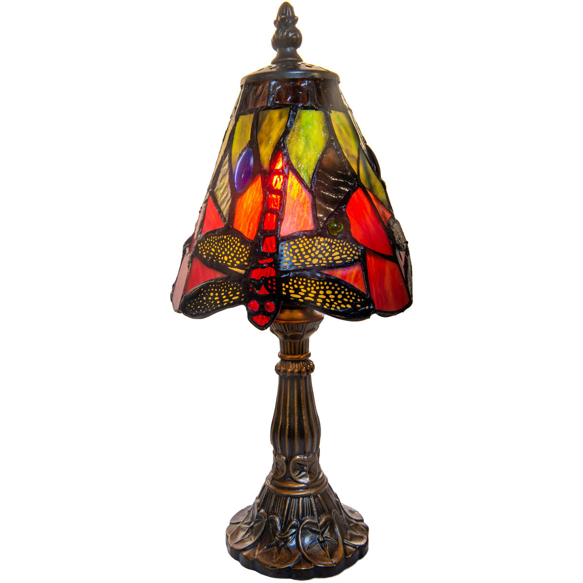 Dale Tiffany TA18377 Evelyn 12 inch 60.00 watt Antique Brass Accent Lamp Portable Light