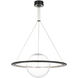 Barbara Barry Cosmos LED 27.5 inch Bronze Ring and Orb Chandelier Ceiling Light