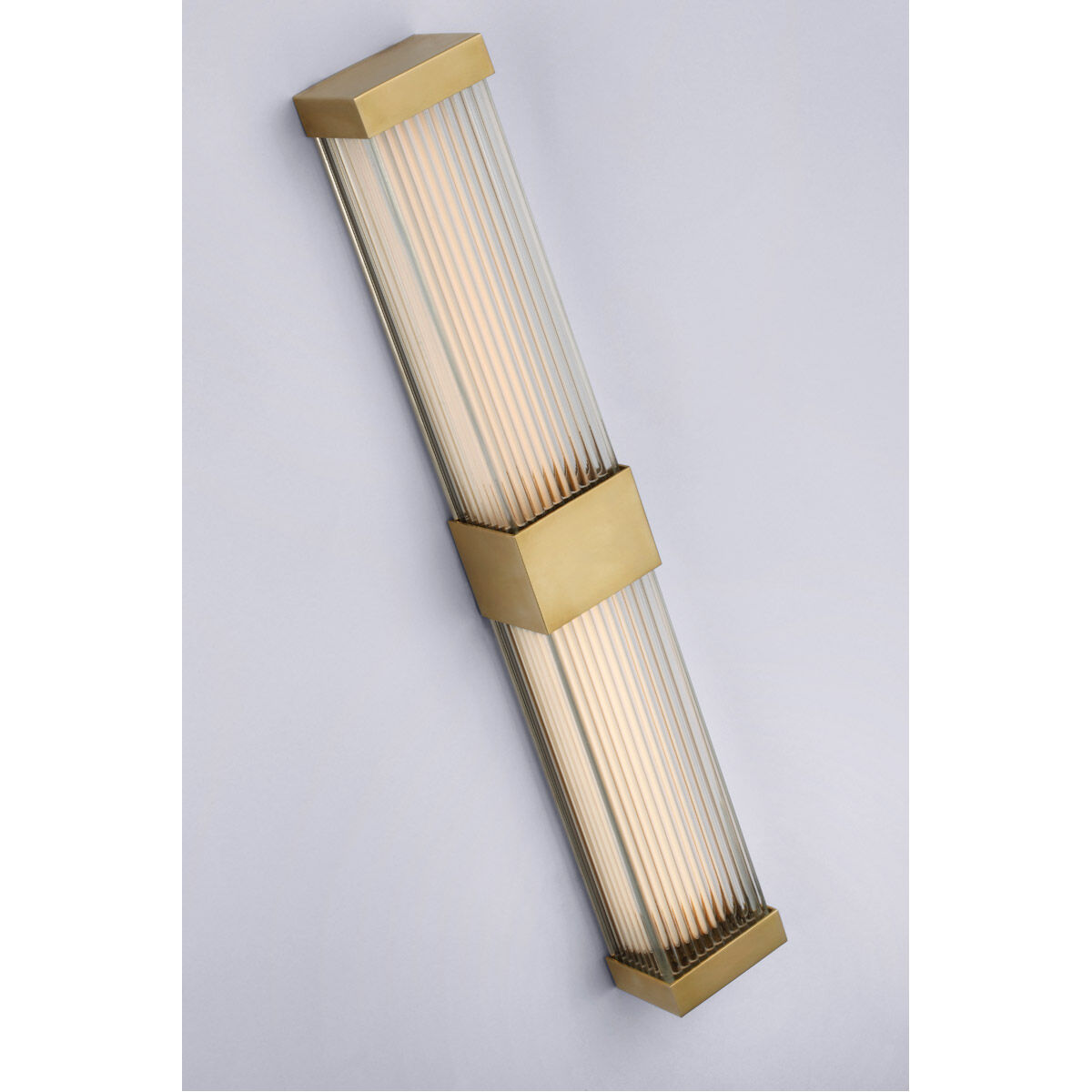 Chapman & Myers Vance LED 3.5 inch Antique-Burnished Brass Double Sconce Wall Light