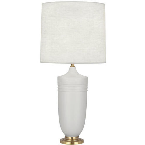 Michael Berman Hadrian 28.75 inch 150.00 watt Matte Dove Table Lamp Portable Light in Modern Brass