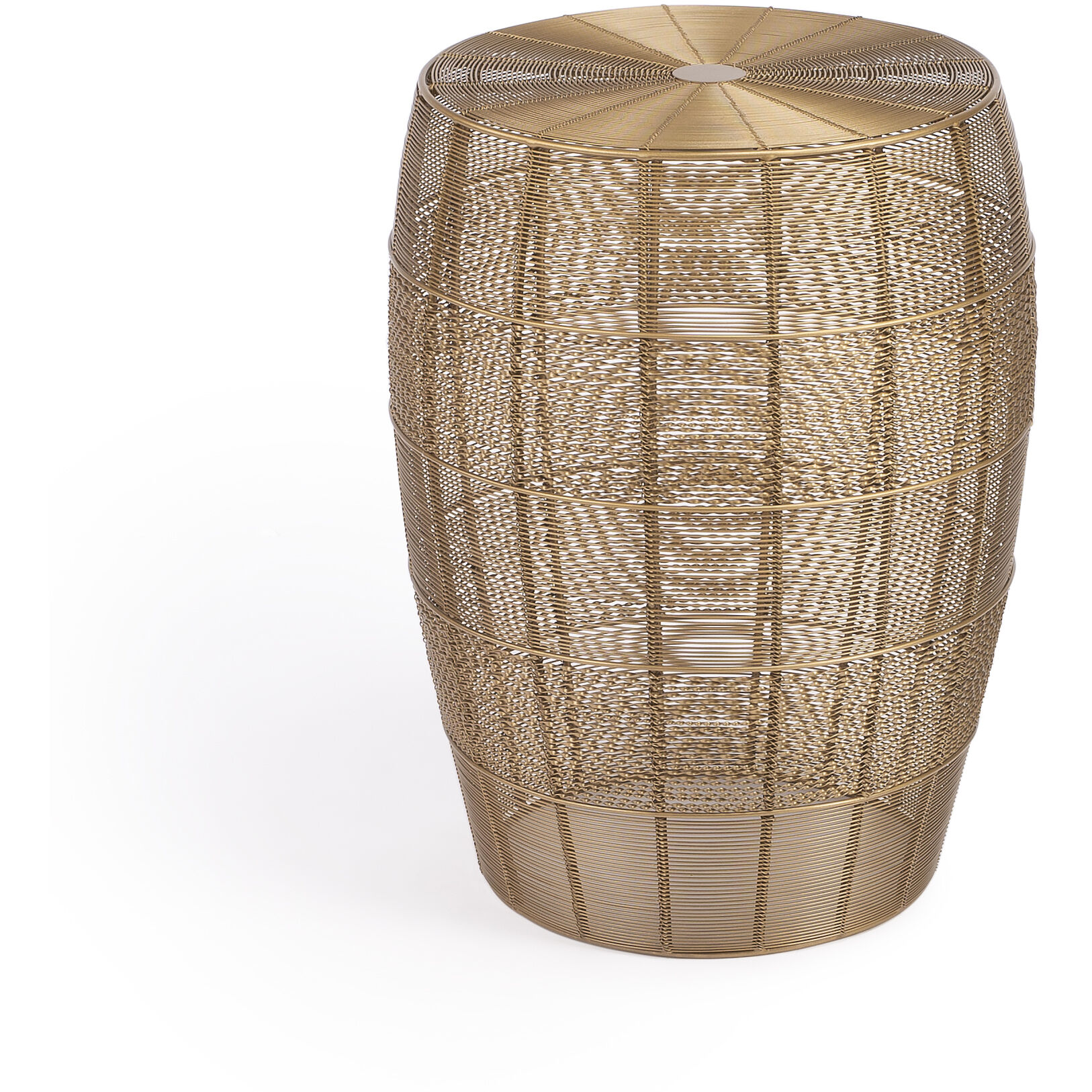 Bellarose Gold Metal End or Side Table