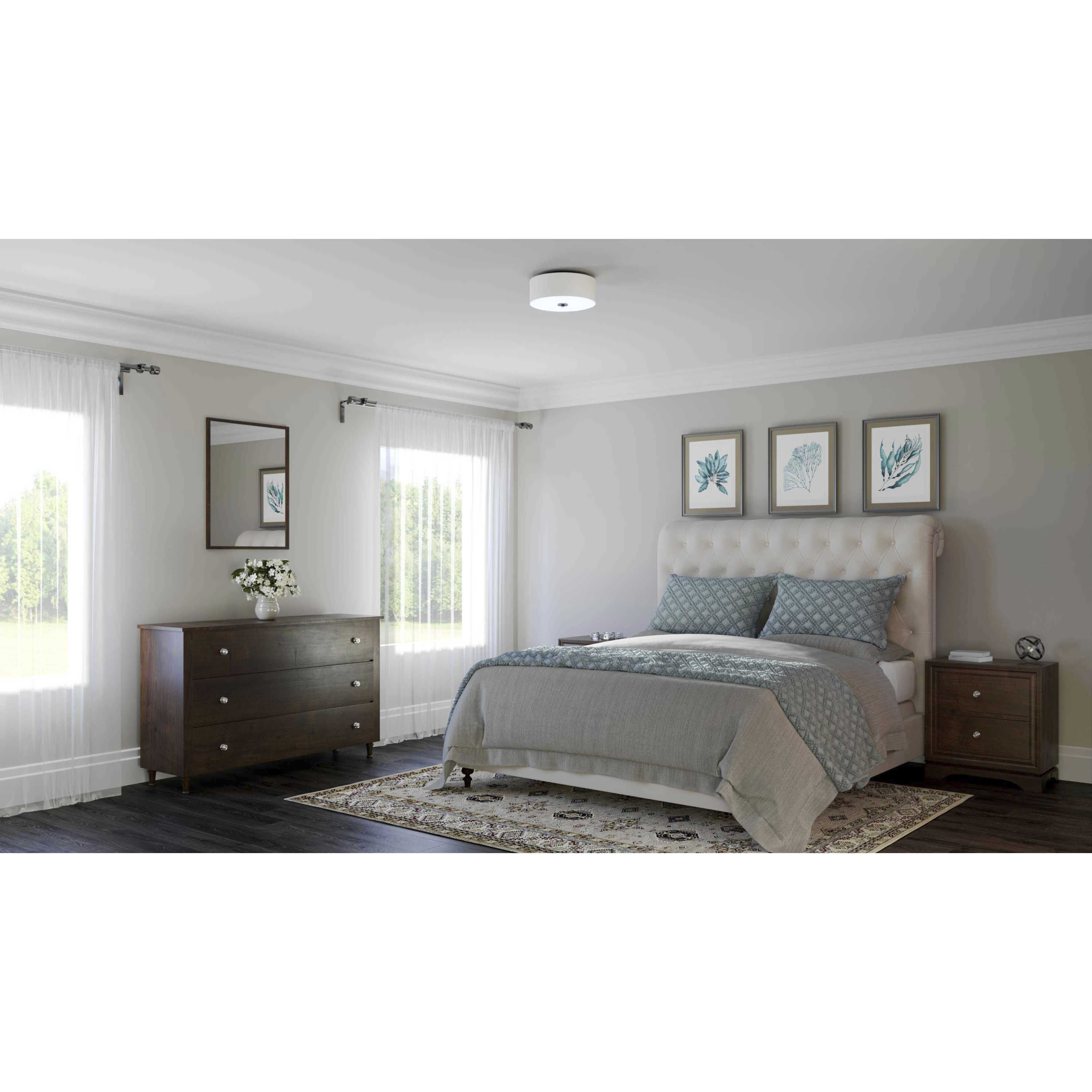 Inspire 2 Light 13 inch Graphite Flush Mount Ceiling Light