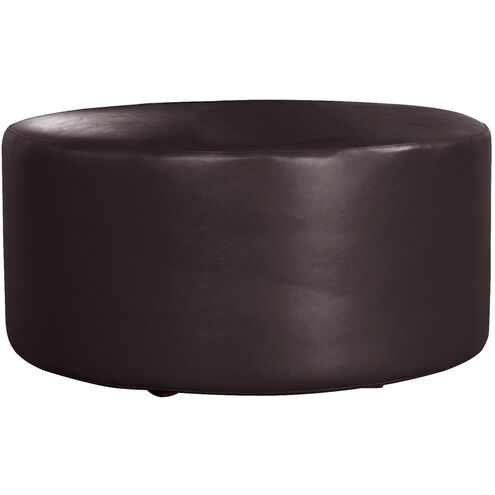 Universal 18 inch Atlantis Black Outdoor Round Ottoman with Slipcover