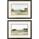 Relaxing View Green and Blue and Brown Framed Art, Propac