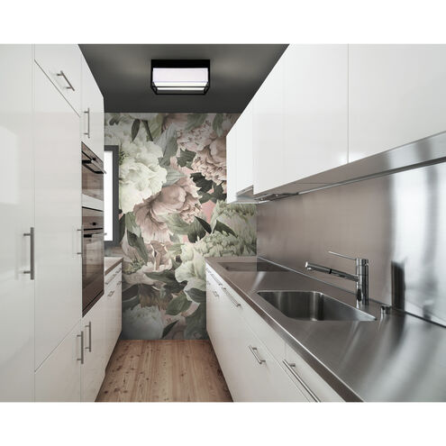 Bretton LED 12 inch Black Flush Mount Ceiling Light