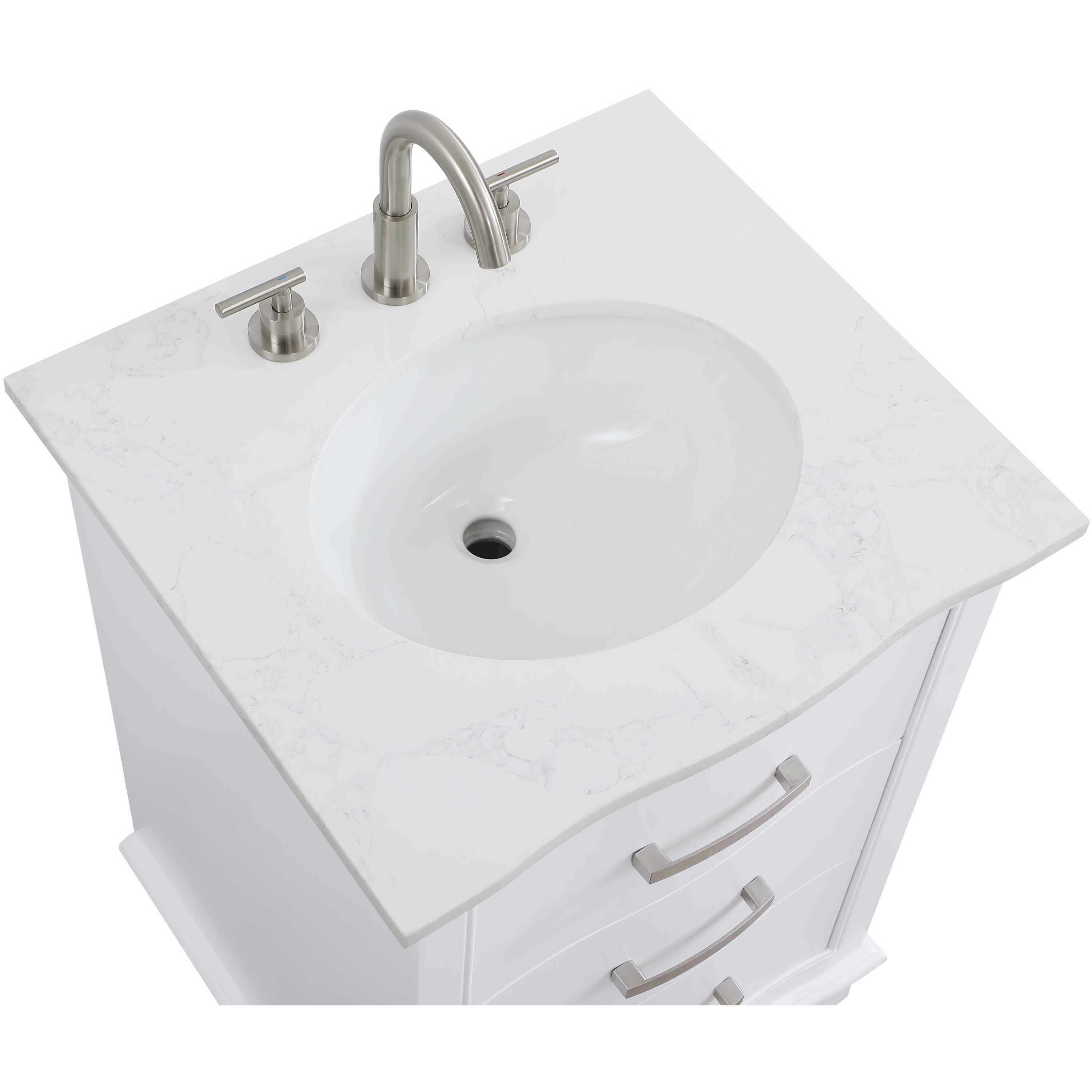 Knox 24 X 34 inch White Bathroom Vanity Cabinet