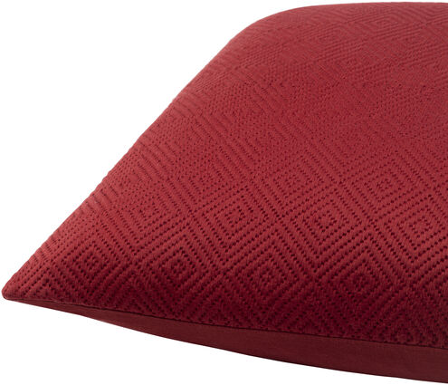 Camilla 20 X 20 inch Burgundy Pillow Kit, Square
