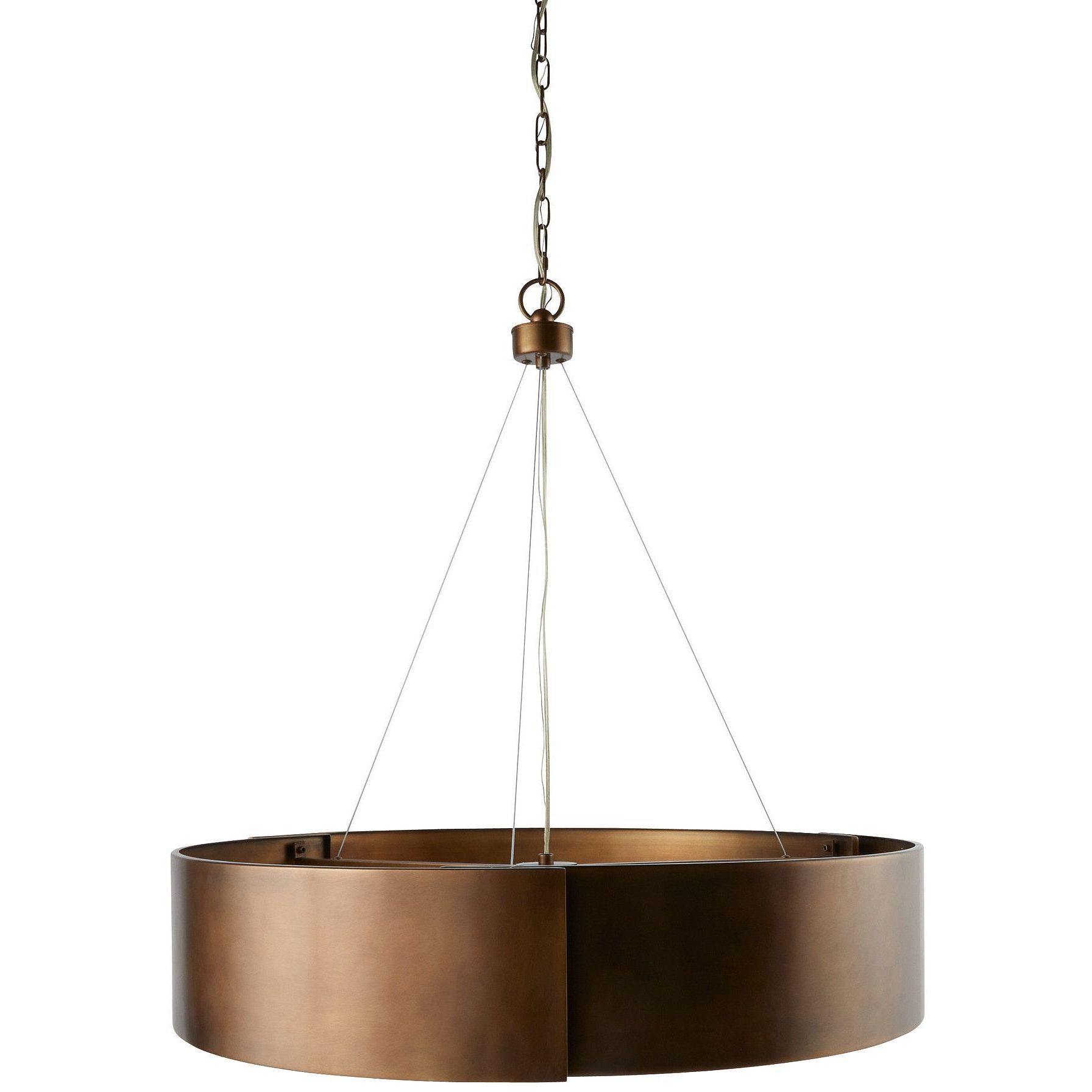 Dante 5 Light 35 inch Antique Brass Chandelier Ceiling Light, Medium