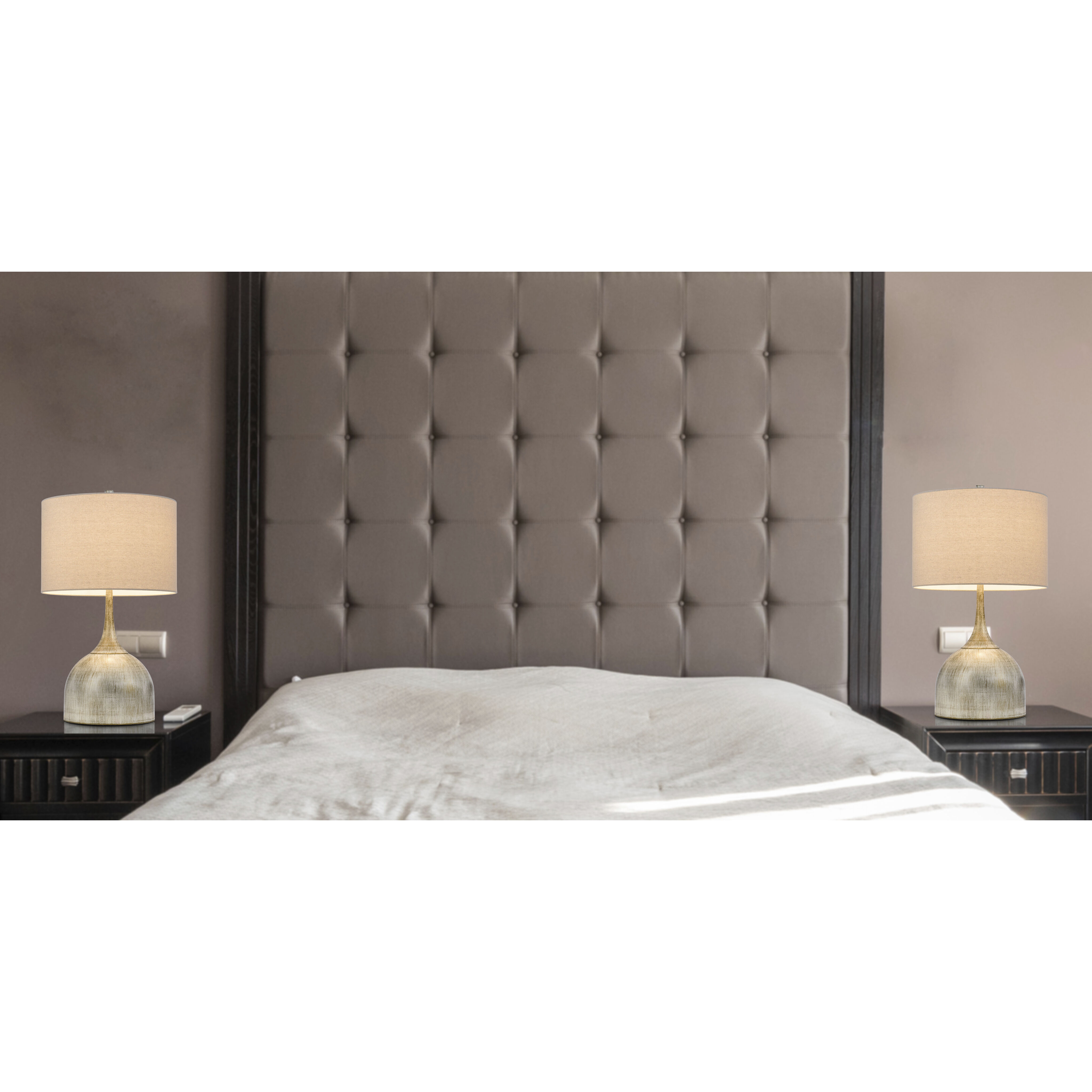 Evanston 26 inch 100.00 watt Drifted Wood Lamp Set Portable Light