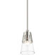 Bennington 1 Light 5.13 inch Brushed Nickel Mini Pendant Ceiling Light