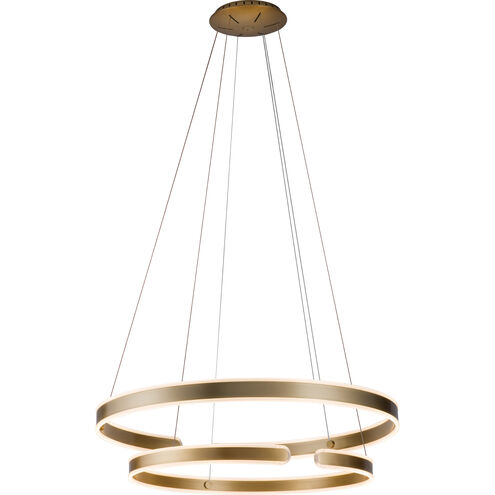 Gianni 2 Light 39 inch Brushed Champagne Pendant Ceiling Light