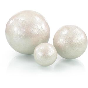 Pearlized White Balls, Set of 3