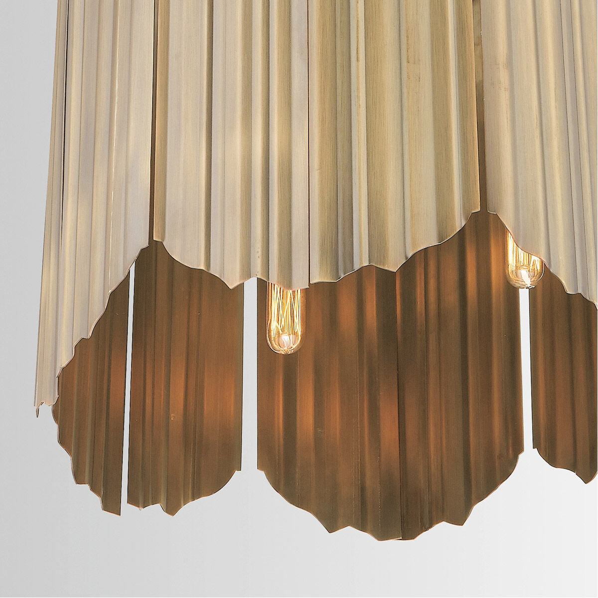 Xavier 6 Light 12 inch Aged Brass Pendant Ceiling Light