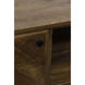 Plankwood 59 inch Distressed and Light Brown and Black Media Cabinet