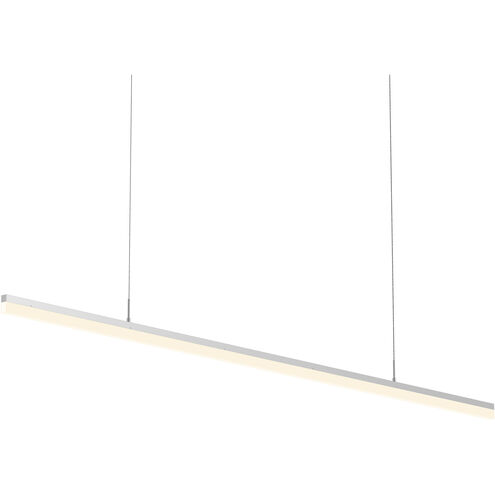 Stiletto LED 71.5 inch Bright Satin Aluminum Pendant Ceiling Light