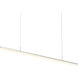 Stiletto LED 71.5 inch Bright Satin Aluminum Pendant Ceiling Light