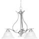 Prestige 3 Light 26.5 inch Brushed Nickel Chandelier Ceiling Light