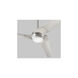 Sol 56 inch Satin Nickel Indoor Fan, Light Kit Sold Separately