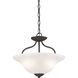Conway 2 Light 15 inch Oil Rubbed Bronze Semi Flush Mount Ceiling Light, Convertible