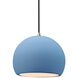 Radiance LED 7 inch Sky Blue and Brushed Nickel Pendant Ceiling Light