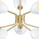 Biba 10 Light 28.5 inch Brushed Gold Chandelier Ceiling Light