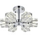 Lyra 6 Light 14 inch Chrome Flush Mount Ceiling Light