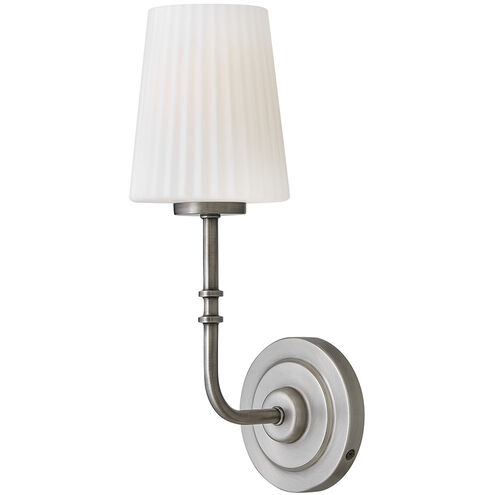 McKenna 1 Light 6.75 inch Antique Nickel Bath Sconce Wall Light, Medium