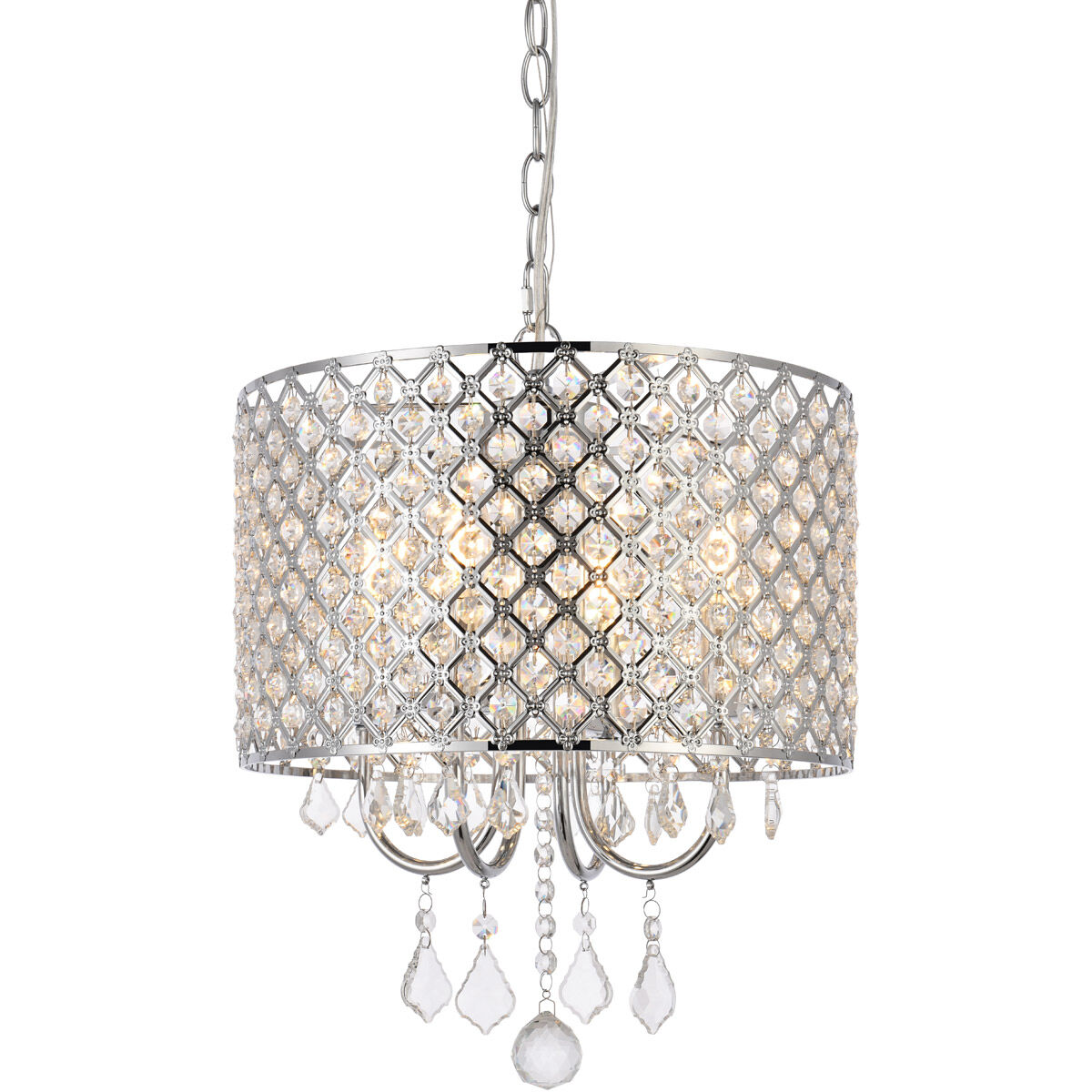 Elise 4 Light 14 inch Chrome Pendant Ceiling Light