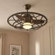 Alsace 26 inch Reclaimed Wood with Chestnut Blades Fan D'Lier