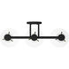 Willow Creek 3 Light 25 inch Matte Black Bath Bar Wall Light