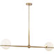 Orstyn 2 Light 52 inch Legacy Brass Linear Chandelier Ceiling Light