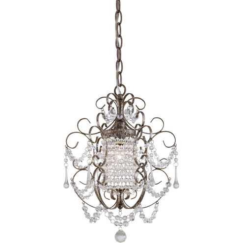 ML 1 Light 11 inch Westport Silver Mini Chandelier Ceiling Light