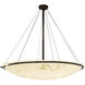 LumenAria 12 Light 63 inch Dark Bronze Pendant Ceiling Light in Incandescent, Bowl