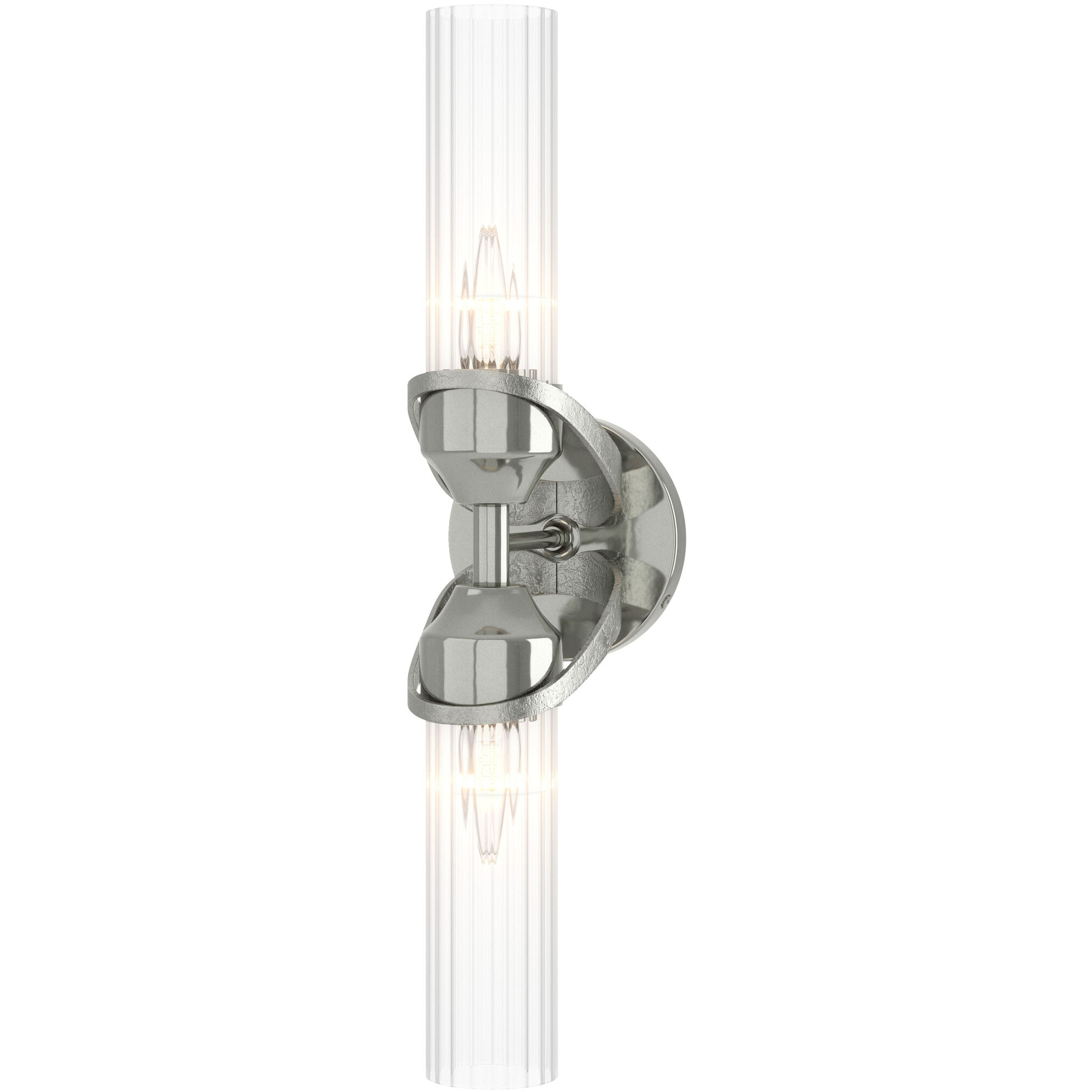 Bow 2 Light 5.8 inch Sterling Bath Sconce Wall Light