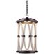 Belmont Outdoor LED 13 inch Florence Gold Hanging Lantern Ceiling Light