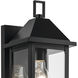 Prin 1 Light 14 inch Black Outdoor Wall Light, Small