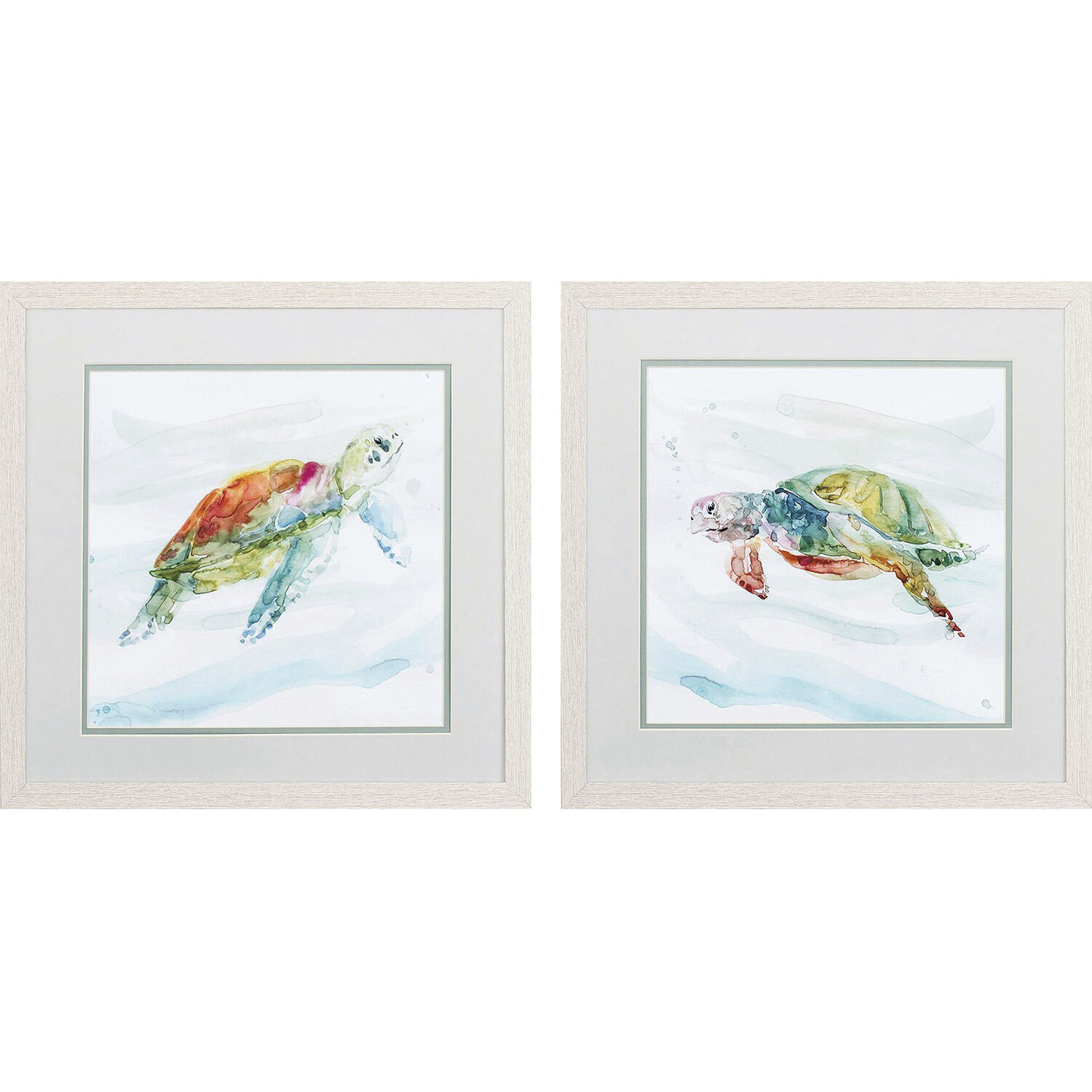 Waterside Blue and Green Framed Art, Propac