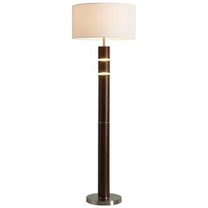 Encino 60 inch 150.00 watt Dark Brown and Satin Nickel Floor Lamp Portable Light