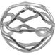 Wave Sphere Silver Accent Decor