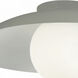 Olivia 1 Light 15.75 inch Matte Linen Flush Mount Ceiling Light