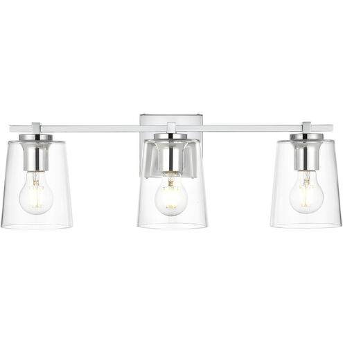 Kacey 3 Light 23 inch Chrome Bath Sconce Wall Light