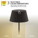 Pleat 14.75 inch 2.00 watt Black Rechargeable Table Lamp Portable Light, WAC Limited