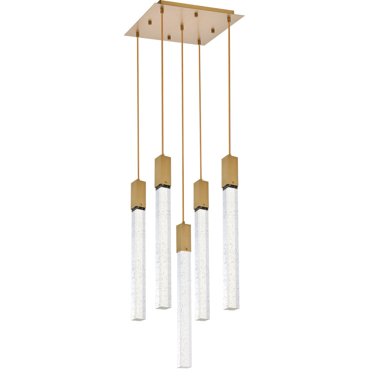 Weston 5 Light 16 inch Satin Gold Pendant Ceiling Light
