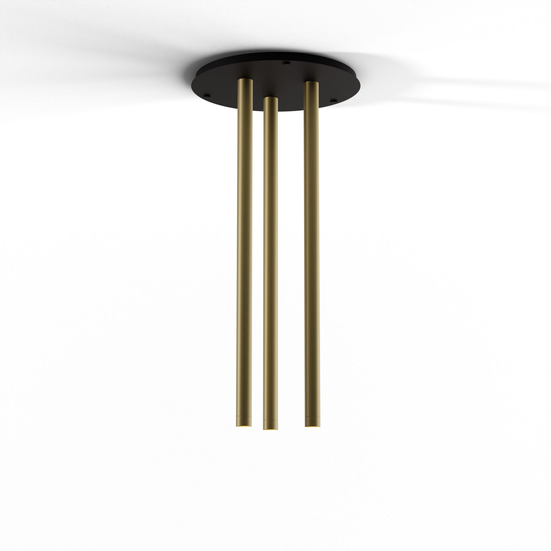 Combi LED 18 inch Brass Pendant Ceiling Light, Suspension / Flush Mount 2-in-1