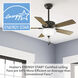 Swanson 44 inch New Bronze with American Walnut/Greyed Walnut Blades Ceiling Fan