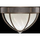 Mirage 3 Light 18.75 inch Bronze Flush Mount Ceiling Light