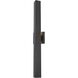 Troy 2 Light 30 inch Black Outdoor Wall Sconce