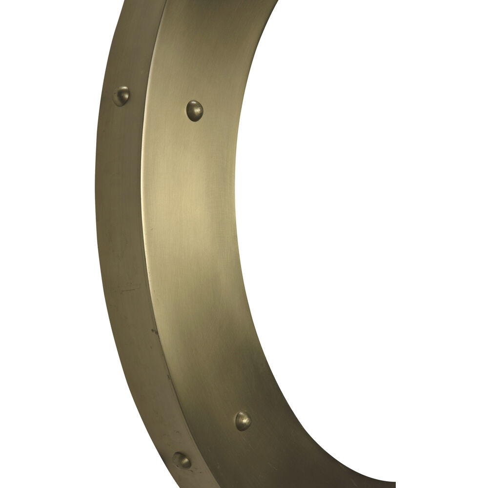 Clay 36 X 36 inch Antique Brass Mirror, Large